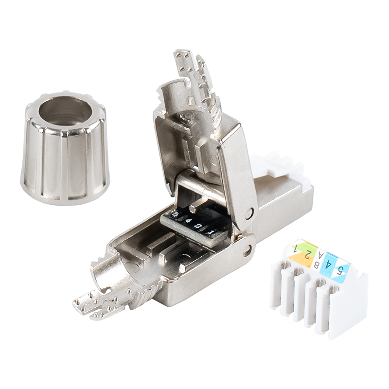 Conector RJ45 fără scule Cat6A ecranat RJ-G40S-1-C6A Conector RJ45 fără scule Cat6A ecranat RJ-G40S-1-C6A