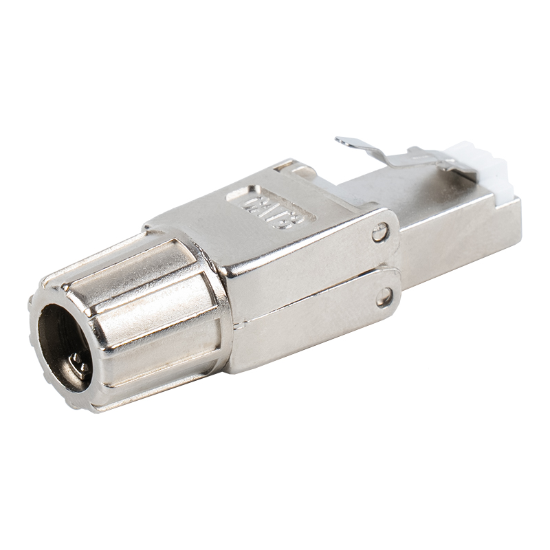 Cataramă metalică ecranată Cat8 Conector RJ45 fără instrumente RJ-G40S-2-C8