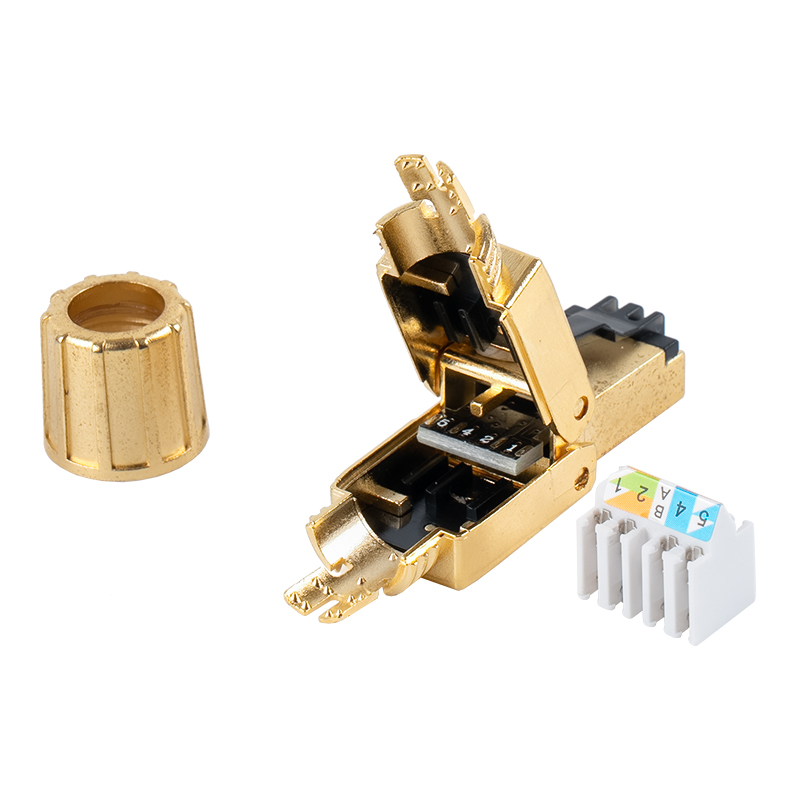 Conector RJ45 fără scule Cat8 RJ-G40S-1-C8 Conector RJ45 fără scule Cat8 RJ-G40S-1-C8