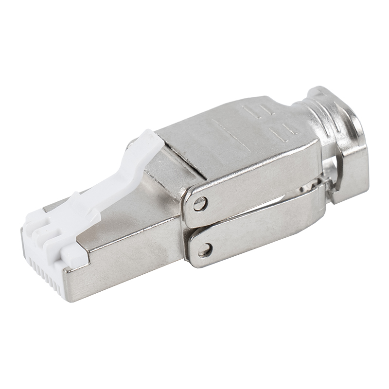 Cataramă metalică ecranată Cat6A Conector RJ45 fără scule RJ-602S-2-C6A
