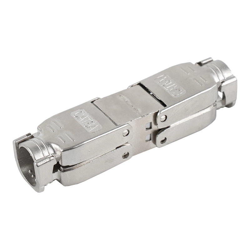 Conector fără scule de tip Push-down ecranat Cat6A RJ-603S-3-C6A