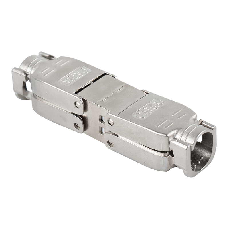 Conector fără scule de tip Push-down ecranat Cat6A RJ-603S-3-C6A Conector fără scule de tip Push-down ecranat Cat6A RJ-603S-3-C6A