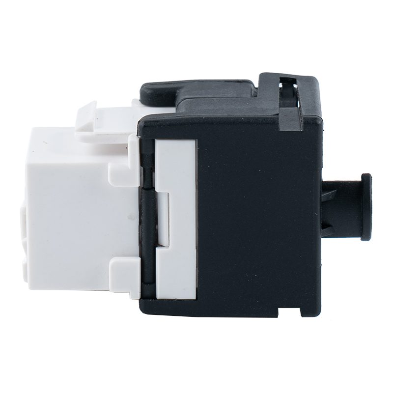 C6A Mufă Keystone neecranată de 180° (cu suport de cablu și obturator) SM-2335BCH8C6A C6A Mufă Keystone neecranată de 180° (cu suport de cablu și obturator) SM-2335BCH8C6A