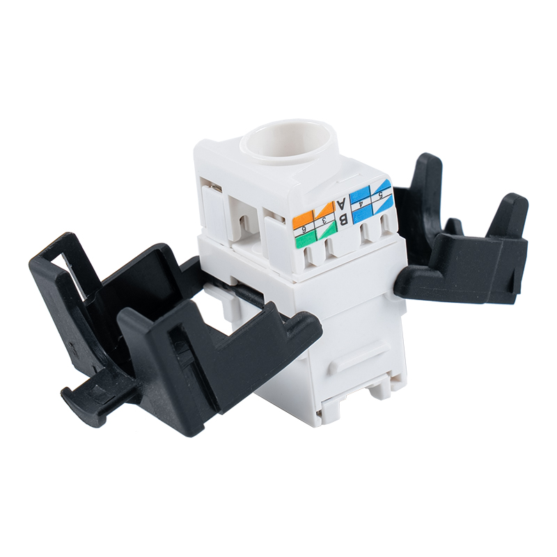 C6A Mufă Keystone neecranată de 180° (cu suport de cablu și obturator) SM-2335BCH8C6A C6A Mufă Keystone neecranată de 180° (cu suport de cablu și obturator) SM-2335BCH8C6A