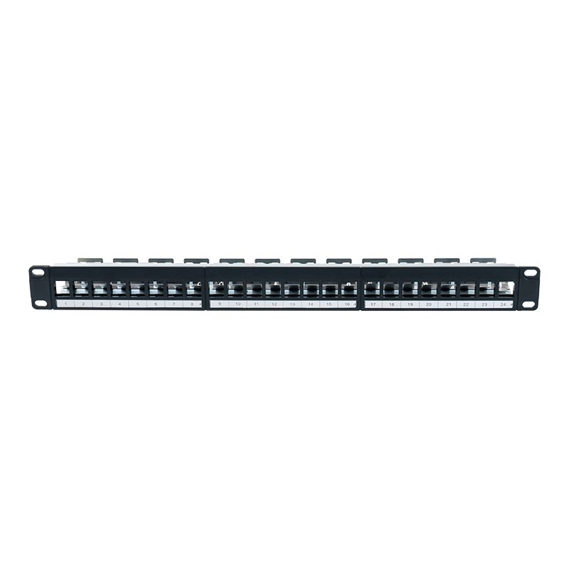 Rack gol ecranat de 19 inchi 1U cu 24 porturi (cu card digital) SP-3245S-24P Rack gol ecranat de 19 inchi 1U cu 24 porturi (cu card digital) SP-3245S-24P