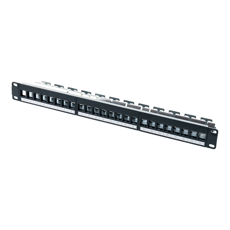 Rack gol ecranat de 19 inchi 1U cu 24 porturi (cu card digital) SP-3245S-24P