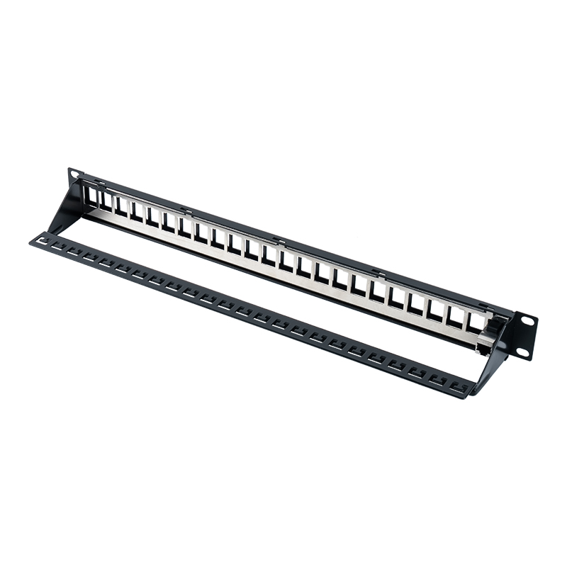 Panou de patch-uri ecranat de 19 inchi, 1U, 24 porturi (cu modul C6) SP-3260-24P Panou de patch-uri ecranat de 19 inchi, 1U, 24 porturi (cu modul C6) SP-3260-24P