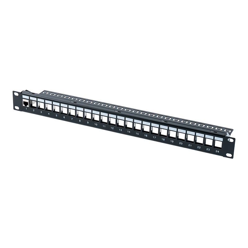 Panou de patch-uri ecranat de 19 inchi, 1U, 24 porturi (cu modul C6) SP-3260-24P