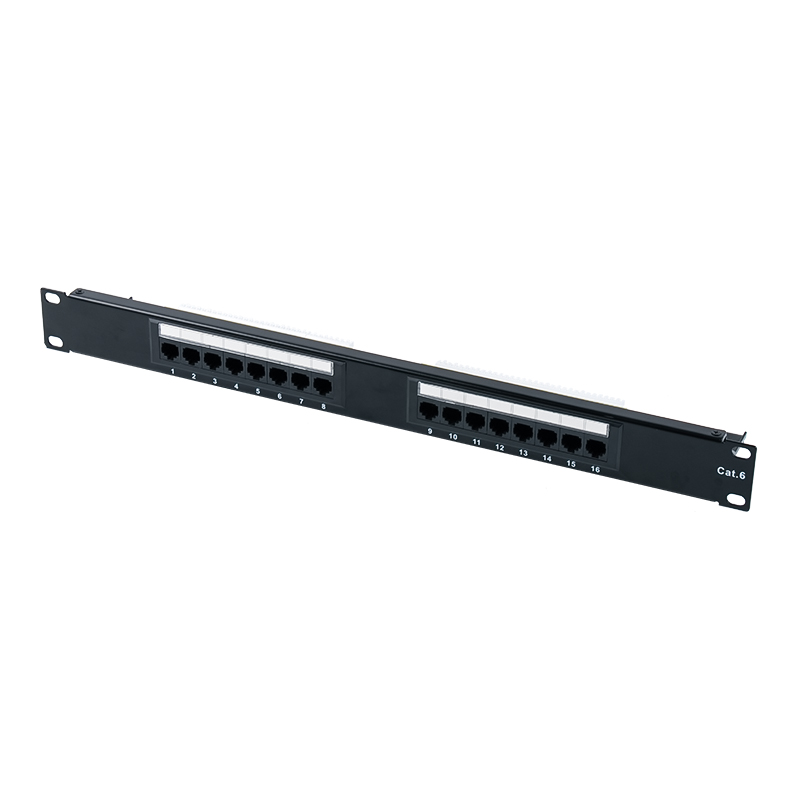 Panou de corelare Cat6e de 19 inchi 1U neecranat cu 24 porturi (IDC cu dublu scop) SP-3310D24-C6A Panou de corelare Cat6e de 19 inchi 1U neecranat cu 24 porturi (IDC cu dublu scop) SP-3310D24-C6A