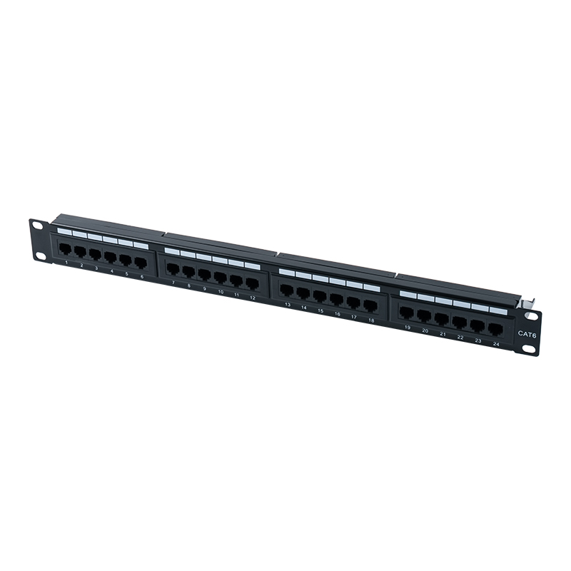 Panou de corelare Cat6e de 19 inchi 1U neecranat cu 24 porturi (IDC cu dublu scop) SP-3310D24-C6A
