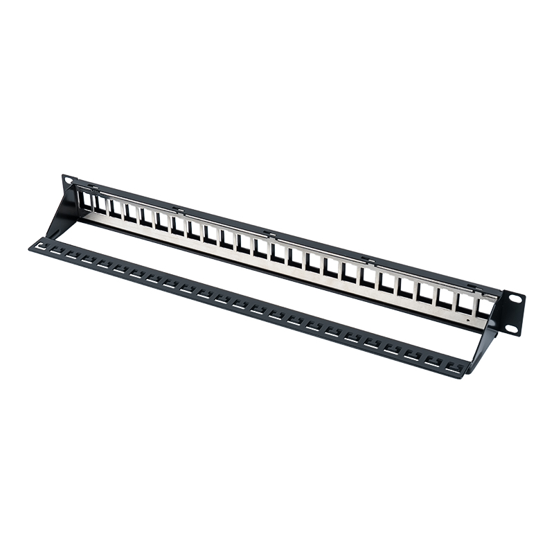 Cadru de distribuție a aerului ecranat, 1U, 19 inchi, 24 porturi, SP-3311S-24P Cadru de distribuție a aerului ecranat, 1U, 19 inchi, 24 porturi, SP-3311S-24P