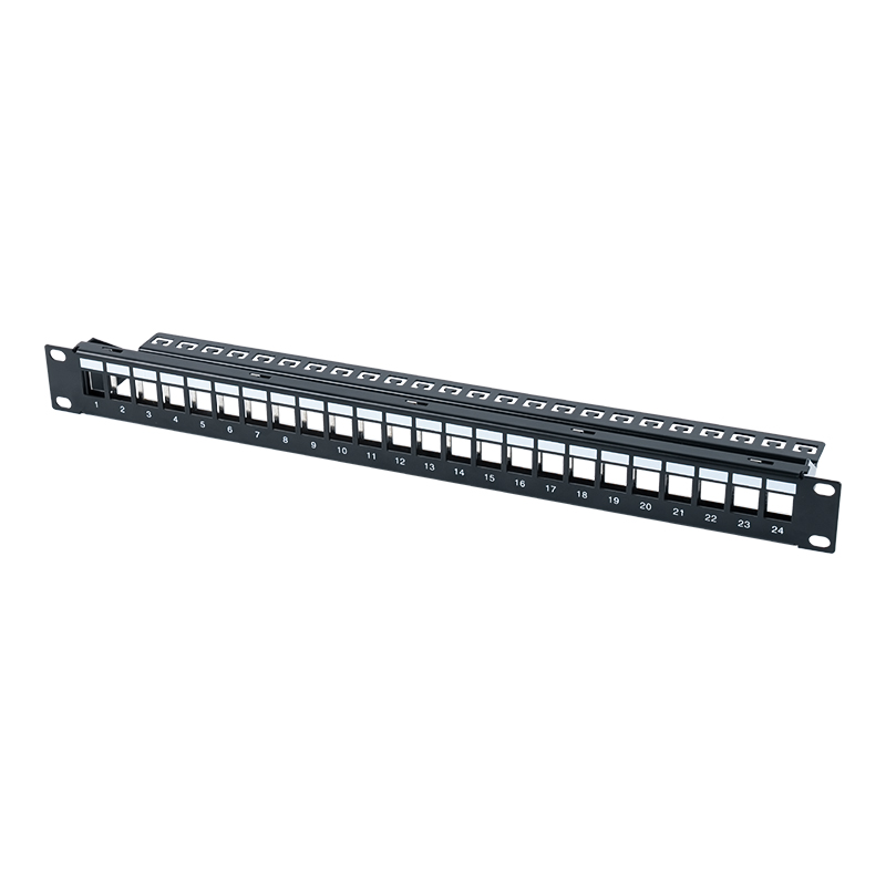 Cadru de distribuție a aerului ecranat, 1U, 19 inchi, 24 porturi, SP-3311S-24P