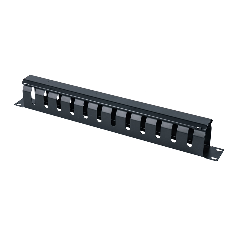 Suport de gestionare a cablurilor metalice 1U de 19 inchi (12 porturi) SP-3670-1U Suport de gestionare a cablurilor metalice 1U de 19 inchi (12 porturi) SP-3670-1U