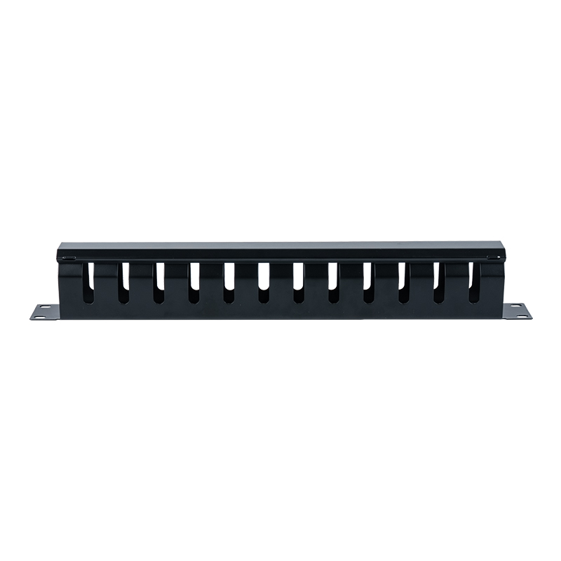 Suport de gestionare a cablurilor metalice 1U de 19 inchi (12 porturi) SP-3670-1U Suport de gestionare a cablurilor metalice 1U de 19 inchi (12 porturi) SP-3670-1U
