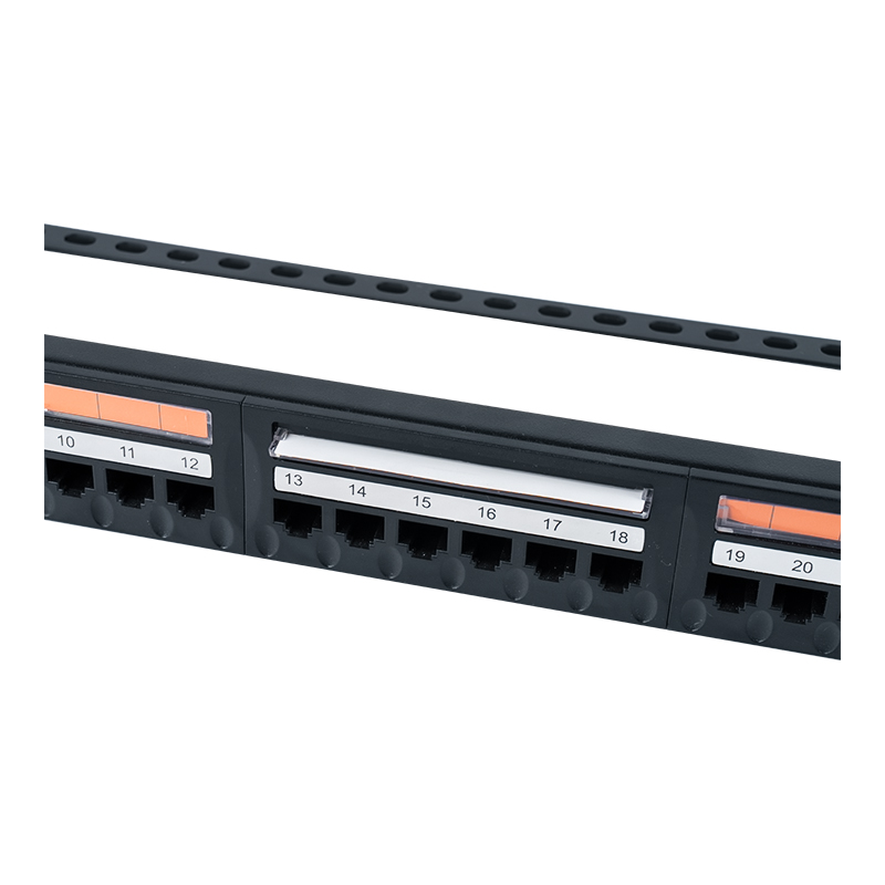 Panou de corecție Cat5e de 19 inchi 1U neecranat cu 24 de porturi (fereastră de plastic cu rabatare) SP-3410D24-C5E Panou de corecție Cat5e de 19 inchi 1U neecranat cu 24 de porturi (fereastră de plastic cu rabatare) SP-3410D24-C5E